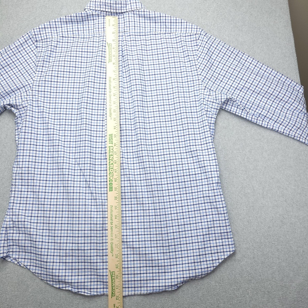 Ralph Lauren Shirt Mens 2XL Blue Check Long Sleeve Button Down Stretch Oxford - Picture 6 of 10